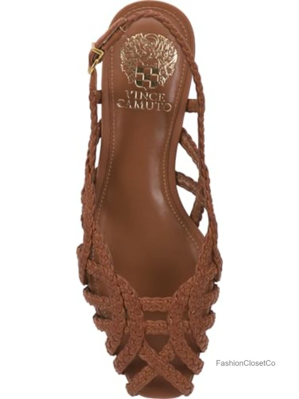 Strappy Flat Sandals with Braided Design and Slingback Strap - Picture 3 of 6